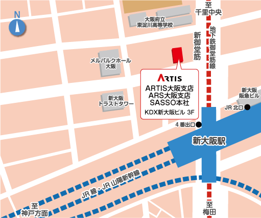 株式会社ＡＲＳ大阪支店：地図